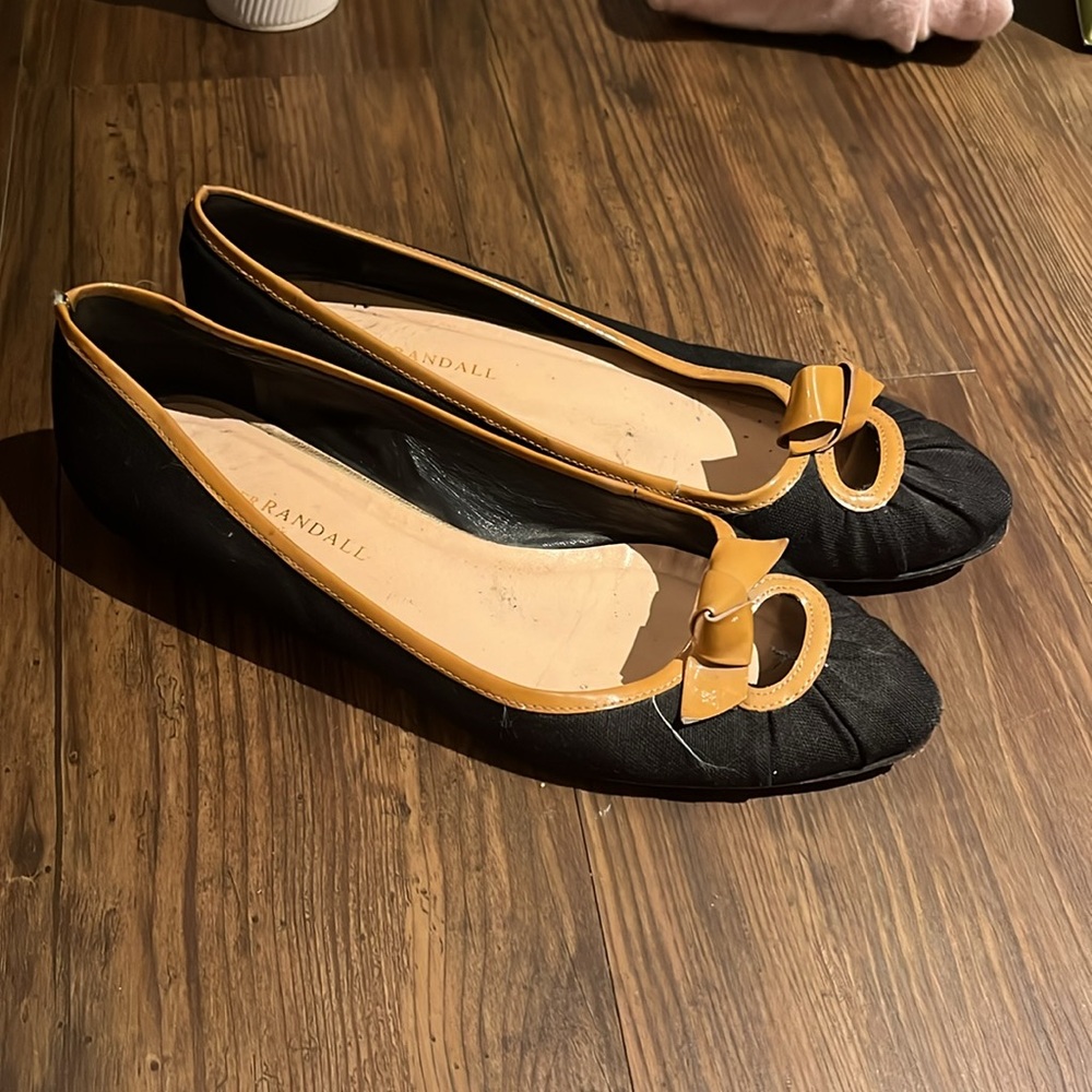 Loeffler Randall Canvas and Leather Flats